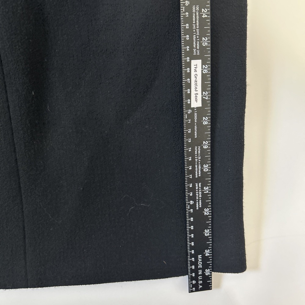 Lafayette 148 Womens Black Midi Dress Size 8 Wool Classic Career Luxury Half Slv - Picture 10 of 16